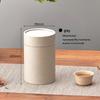 Retro Cowhide Paper Tea Can: Green & White Tea Storage Box