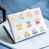 50 Stickers Pink Inspirational Text English Phrases Water Cup Notebook Stickers Waterproof Stickers