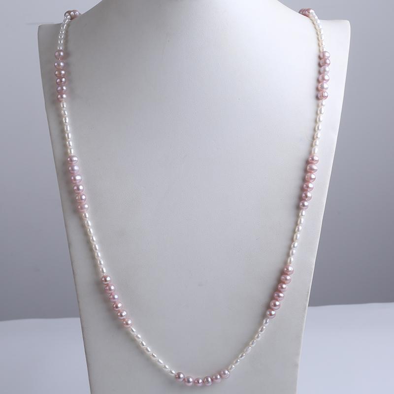 Fashion Jewelry High Quality Stylish and Simple 100cm Long Sweater Chain Necklace Freshwater Pearl Necklace Jewelry