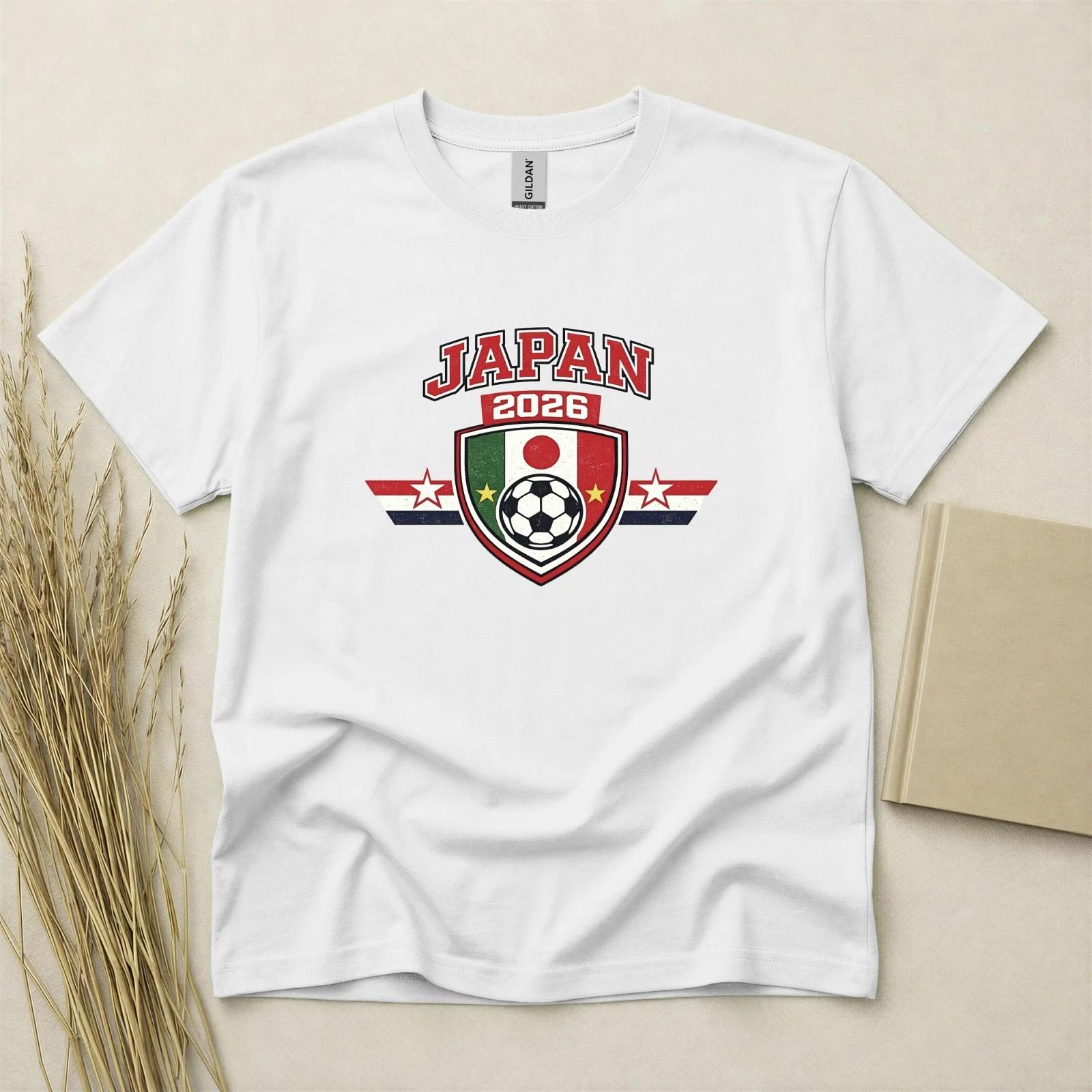 Japan 2026 Football Fan T Shirt Soccer Supporters Gildan Cotton Family Top L