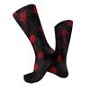 Unisex Crew Socks Breathable Comfortable Fit Mid Calf Socks Halloween Themed Printed Socks with Rose Pattern for Everyday Wear