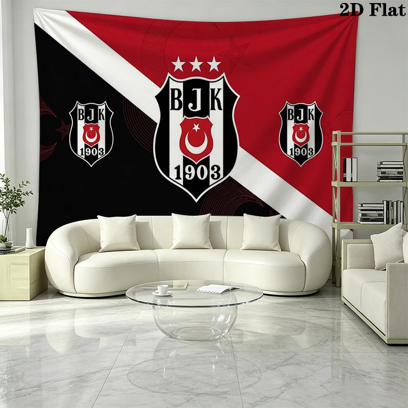 Beşiktaş Wall Tapestry Aesthetic Wall Hanging Printed Fabric Blanket Decorative Tapestries for Bedroom Living Room Home Decor