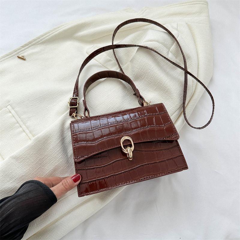 Trendy Pu Small Square Handbag Versatile Crossbody Bag For Everyday Use