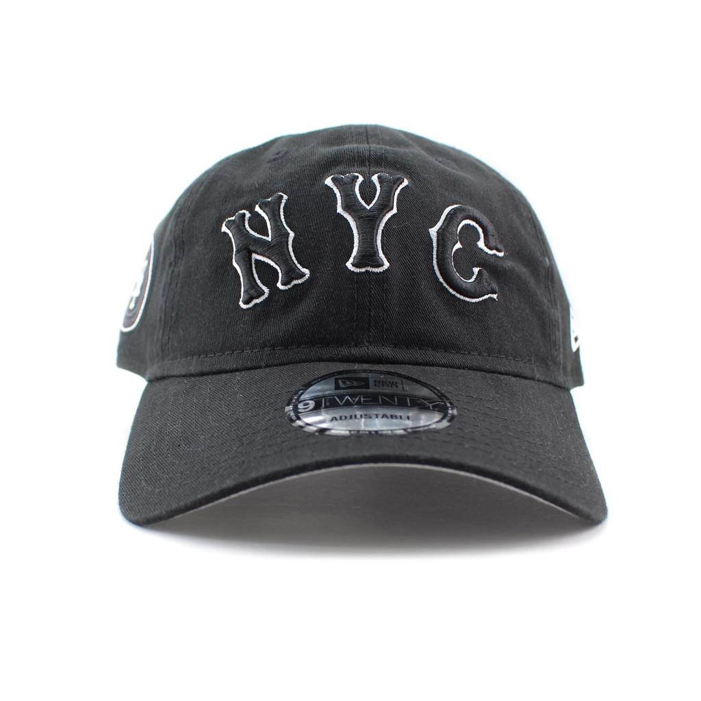 City Connect Cap New Era 9TWENTY Strapback New York Mets MLB CITY CONNECT STRAPBACK CAP BLACK NEW ERA NEW YORK METS Hat 920 LOW CAP [Used]