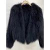 Womens Faux Fur V-Neck Short Coat In Chic Tweed Style Thick Warm Winter Outerwear Office Casual Wear