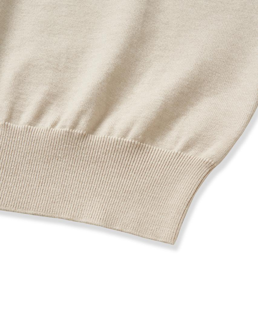CUZNELLO Soft Collar Knit_Oatmeal
