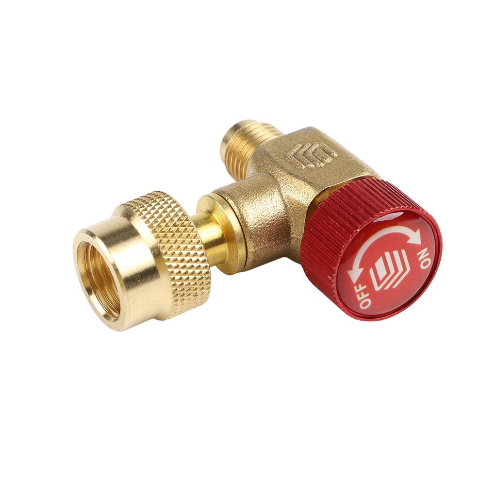 1Pcs Air Conditioning Safety Valve Copper Safety Valve Right Angle Valve Connectors For R22 R32 And R410 Air Conditioning Units