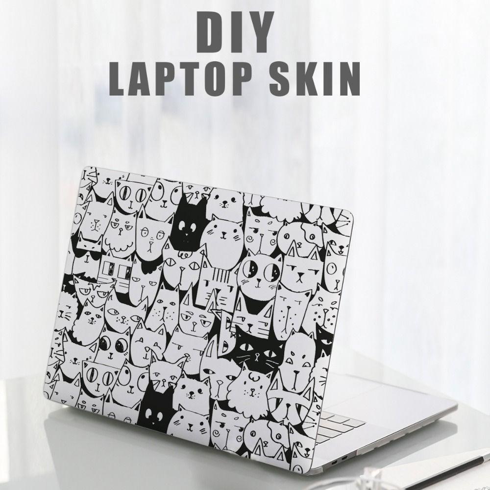 Süße Katze 15 Zoll Laptop Aufkleber Skins für Macbook /HP / Dell / Lenovo / Acer / ASUS Universal