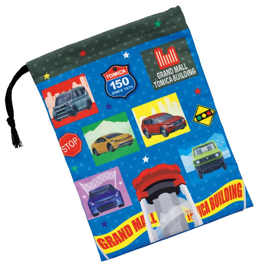 Skater Cup Drawstring Made In Tomica Children's Bag, Bag, Japan, 26, Boys', KB63SN-A