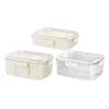 Portable Food Serving Tray with Lid Meal Organizer Reusable Good Sealing for Family Gatherings