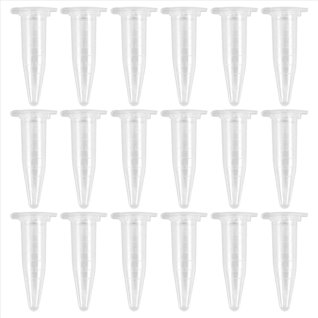 BHBL 1000Pcs Mini Centrifuge Tubes 1.5Ml Raduated Clear Plastic Centrifuge Vials with Flat-Top Snap Cap