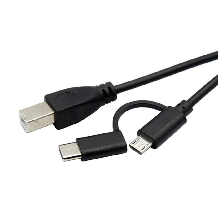 USB-B Printer Date Cable for Scanner Laptop Electronic Piano & Electronic Drum
