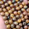 Natürliche, goldene Tigerauge-Runde Perlen, lose Edelsteinperlen zum Selbermachen, für Armband- und Halsketten, Größe 6 mm, 8 mm, 10 mm.