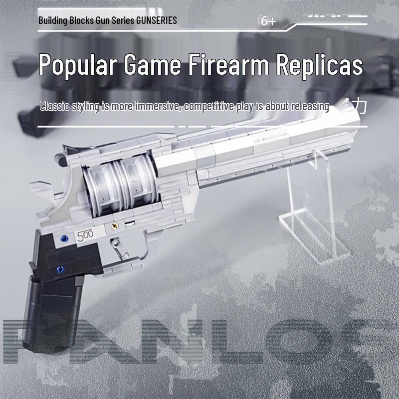 Desert Eagle Pistol Building Block Toy Set for Kids