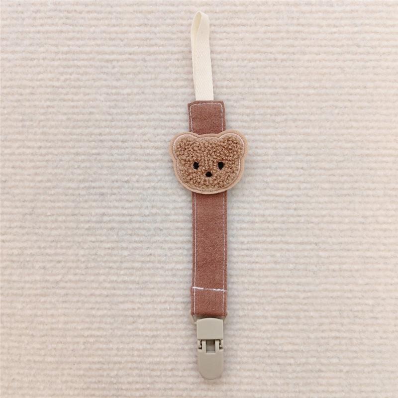 Sevimli Ayı Bebek Emzikleri Kayışları Emzik Klipsleri Tutucular Düşme Önleyici Zincir Karikatür Diş Çıkarma Klipsi Diş Kaşıyıcı Oyuncak Emzik Emzik Askısı