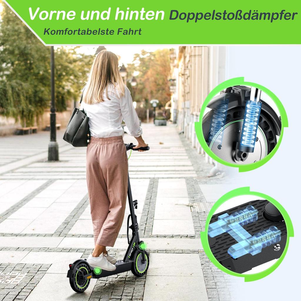 Electric Scooter Foldable Isinwheel S9 Max Top Speed 20Km/h CIty Electric Scooter 42V 10AH Max Range 40Km Load 120Kg