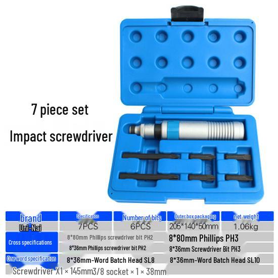 Phillips Impact Driver & Screwdriver Bits – Magnetic, Wear-Resistant Chrome Vanadium Alloy Steel