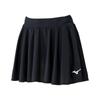 Tennis Size Size S Women's Skirt, Moisture-Wicking, Quick-Drying, 62JBC200, Black,