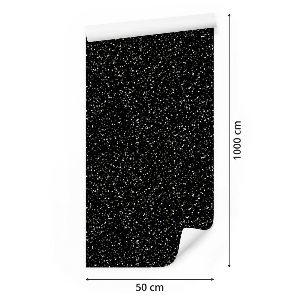 Black glitter wallpaper, black and graphite, black background, 50x1000