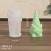 1pcs Santa Dwarf candle silicone mold 3D Faceless Santa Claus candle Plaster soap resin craft mold Christmas gift making tool