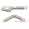 Stainless Steel Split Mid-Pipe for CBR600 F5 Motorcycle Exhaust Modification