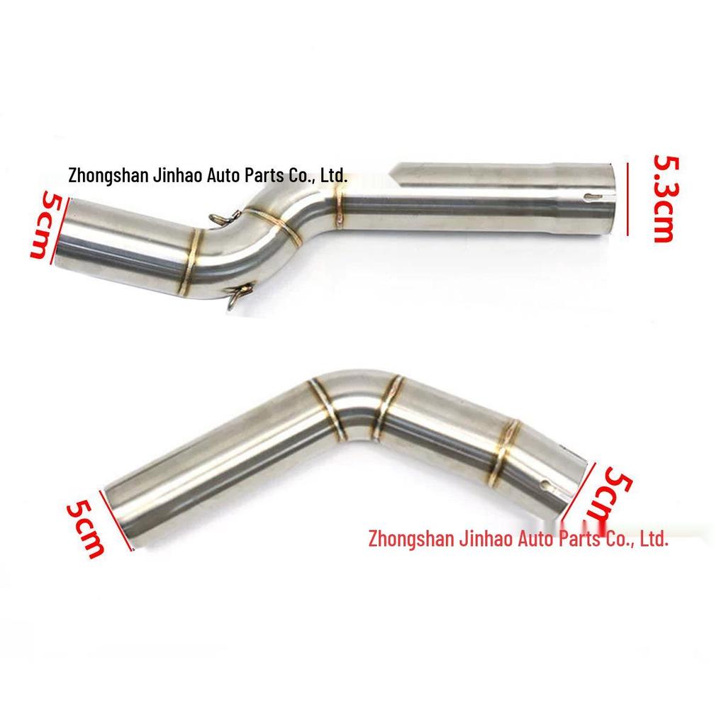 Stainless Steel Split Mid-Pipe for CBR600 F5 Motorcycle Exhaust Modification