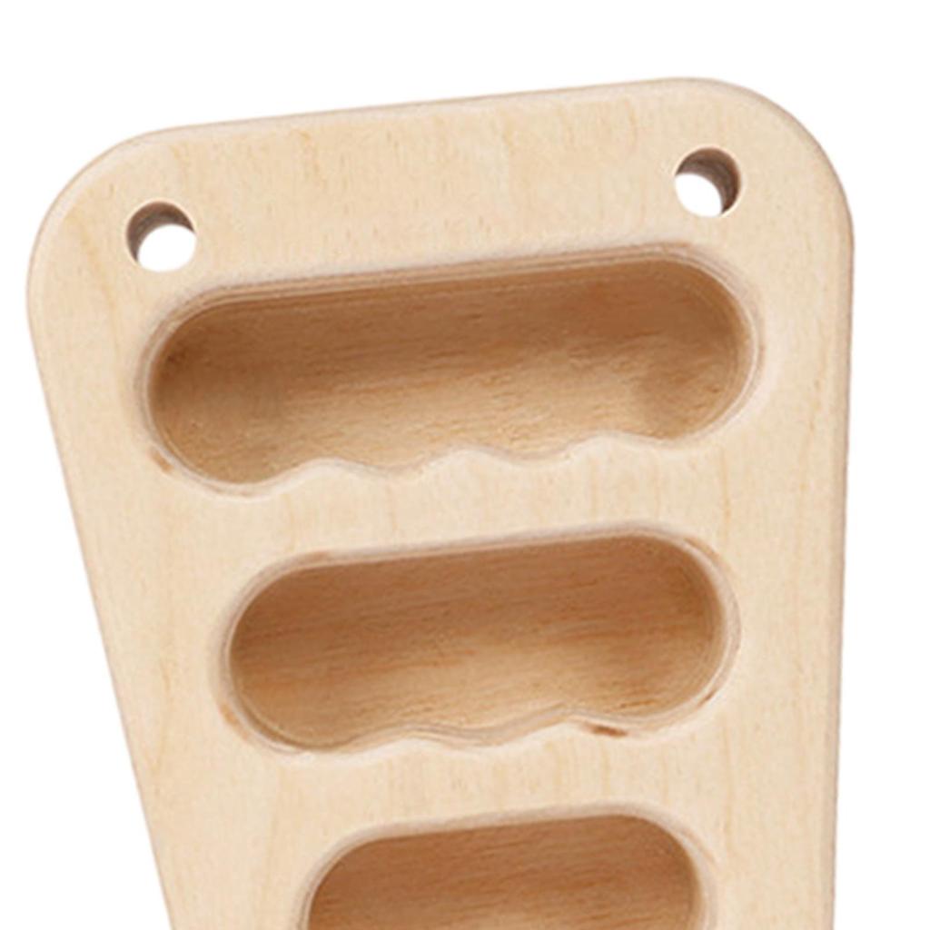 2x Wood Hangboard Rock Climbing Holds Fingerboard Finger Strengthener Easy to Use Smooth Training