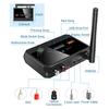 Wireless Bluetoothcompatible Receiver USB U Disk Play Adapter with R/L 2 RCA/3.5MM AUX/Optical Fiber Jackfor Car Speaker