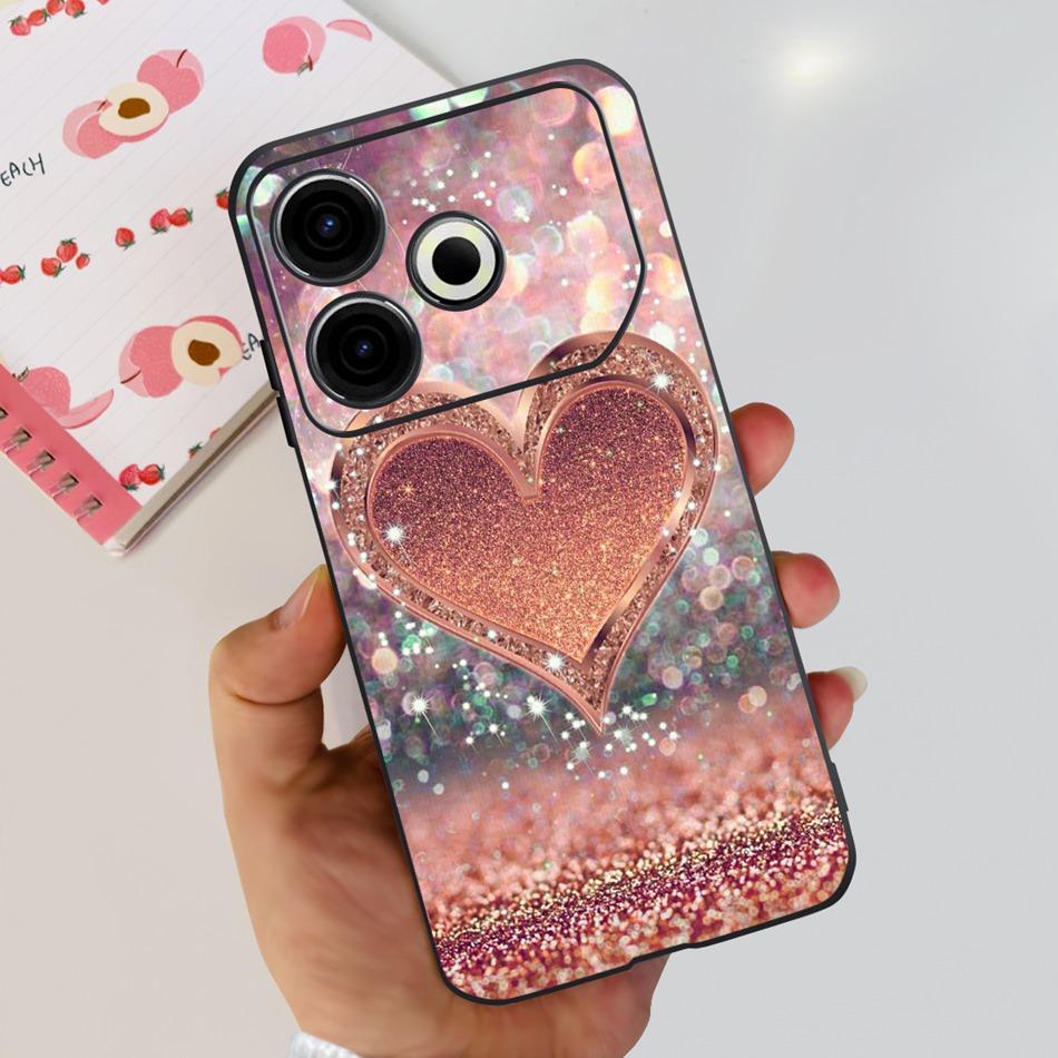 For Tecno Pova 6 Neo Phone Case Pova6 Neo 4G 2024 Elegant Printing Soft Silicone TPU Cases