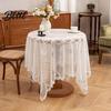 Lightweight Table Cover Washable Tablecloth Tablecloth Rustic Floral Lace Vintage White Boho Cover Dining Cloth