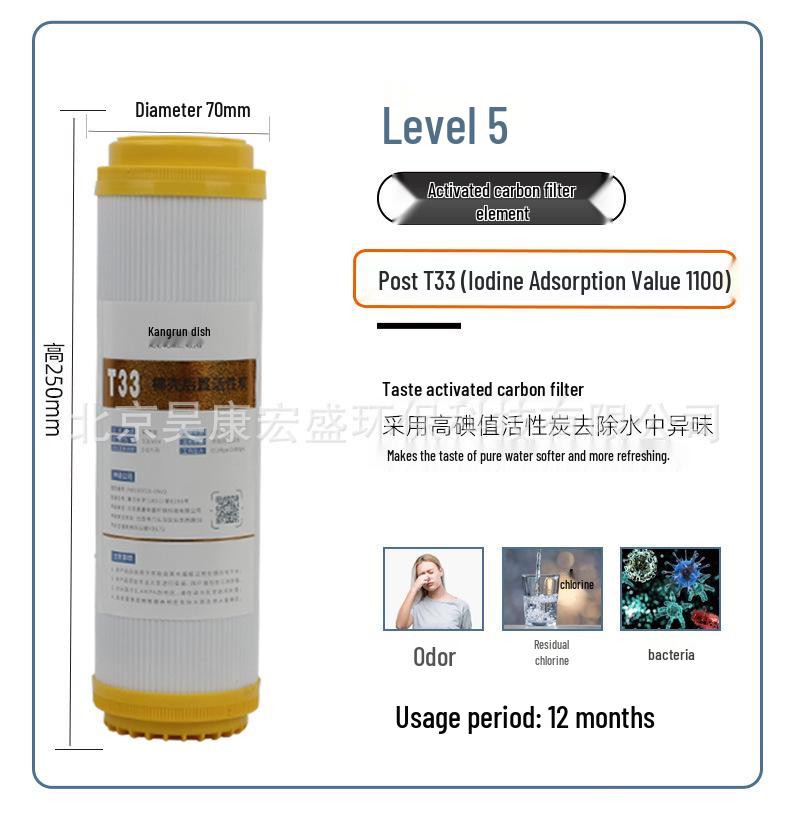 10-inch Activated Carbon Water Purifier Filter Cartridge - Second Stage CTO Accessory