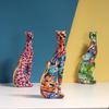 Colorful Leopard Resin Desktop Decoration