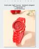 Reloj Mujer  Fashion Women Watches Elegant Red Silicone Quartz Watch Luxury Ladies Clock Gift for Girls Relogio Feminino