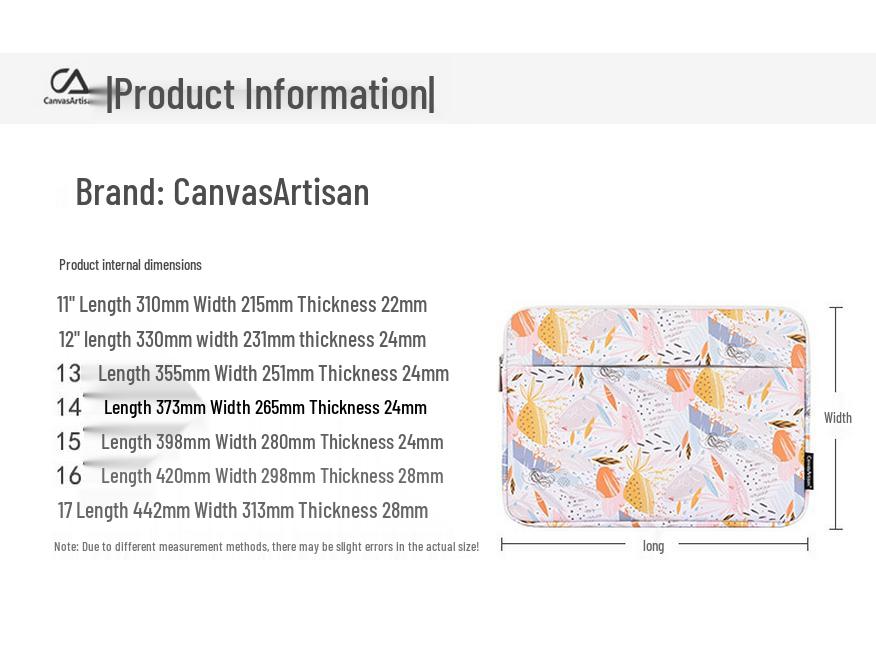 Wasserdichte 14-Zoll-Laptop-Hülle für Huawei MateBook und ASUS Chromebook