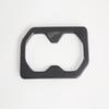 For MG S5 MG ES5 2025 2026+ ABS Carbon Fiber Rear Water Cup Holder Cover Trim Rear Water Cup Coffee Frame Interior Accessories
