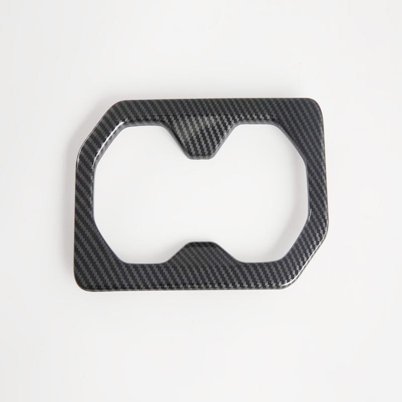 For MG S5 MG ES5 2025 2026+ ABS Carbon Fiber Rear Water Cup Holder Cover Trim Rear Water Cup Coffee Frame Interior Accessories