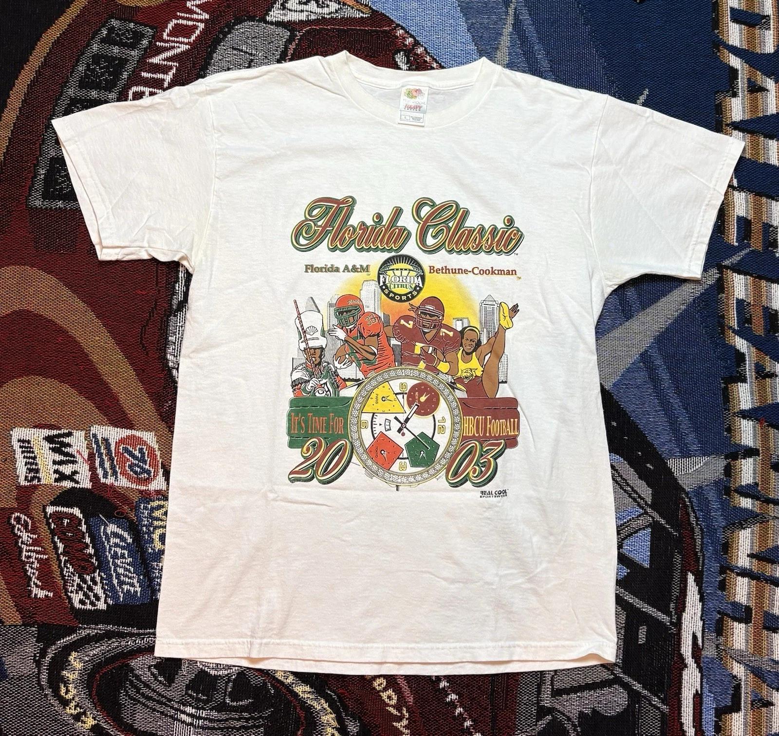 Vintage Florida Classic Shirt Large Football 2003 Bethune-Cookman Florida A&M M