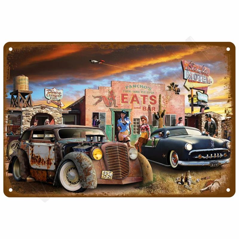 Bedroom Metal Signs Retro Metal Plate Posters Wall Art Mural Vintage Room Decoration Home Decor Items Tin Signs Aesthetic Men