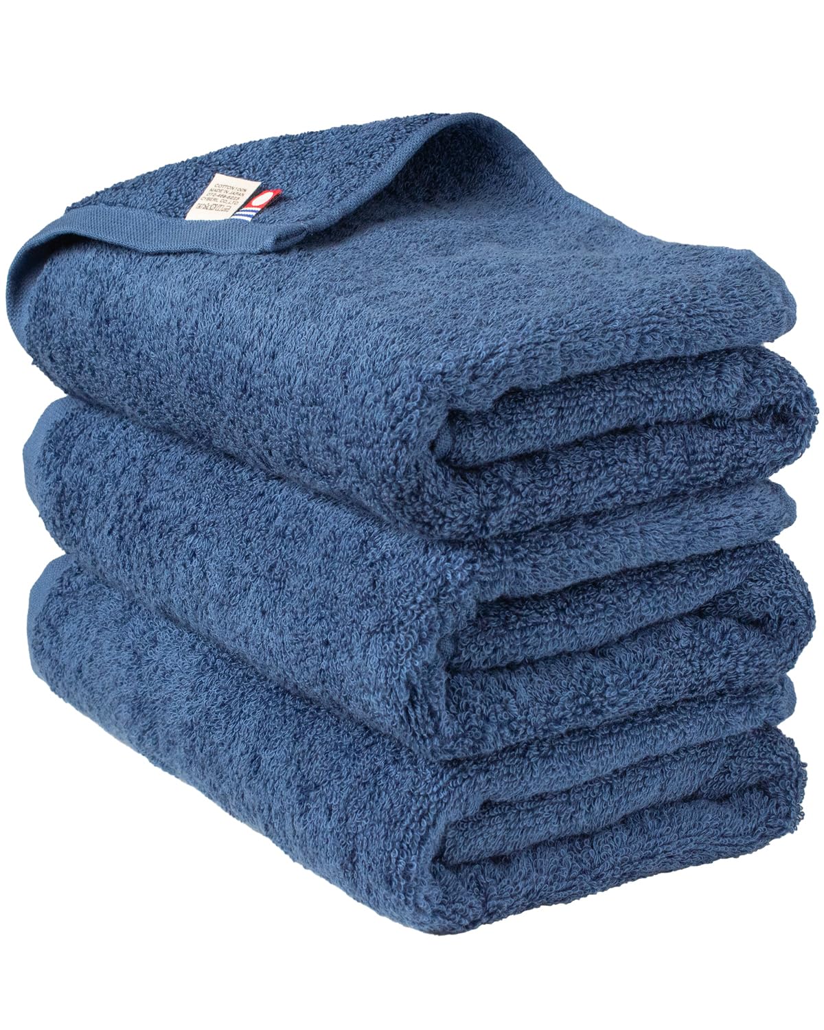 Bloom Imabari Towel Certified Mini Bath Towel Set with Bath Towel Size 44 x Made in 3-Piece (Small 100cm, Absorbent, Quick-Drying, Durable, 100%