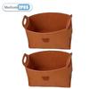 1-8PCS Bear Felt Storage Basket Snacks Toys Storage Basket Large Capacity Foldable Clothes Organizer Desktop Sundry Organizer