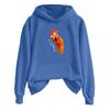Women's Fashionable Casual Long Sleeve Hooded Printed Sweatshirt