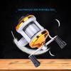 Deukio Portable Winter Ice Fishing Reel Wheel with Wire Outdoor Casting Tackle (Golden)