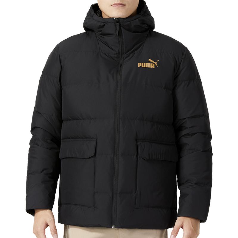 PUMA Down Jackets Men's Black Hooded Moderate Other 625633-01
