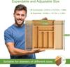 Bamboo Silverware Organizer, Expandable Cutlery Tray, Utensil Drawer Organizer In Kitchen for Spoons Forks Knives, Multipurpose