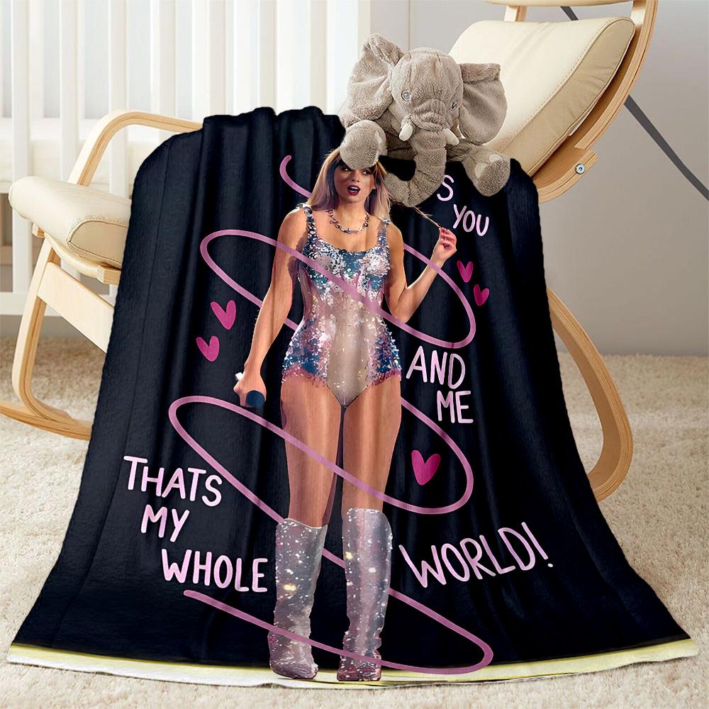 Angel In Purple Gown Flannel Blanket-Soft and Suitable for Sofas,Beds,Offices,Travel,All Seasons,Great Gift for Holidays and Birthdays.
