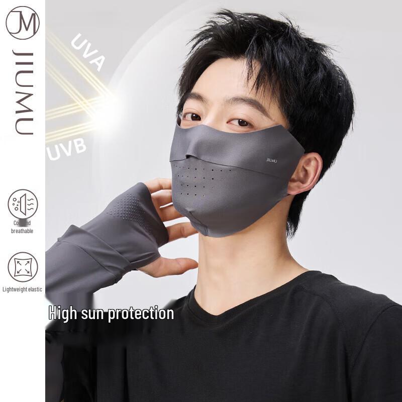 JIUMU Men's Ice Silk Sun Protection Mask