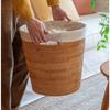 Do kosza na pranie Ins z pokrywką, plecionego z rattanu, kosza do przechowywania, wielofunkcyjnych pudełek-organizerów, wykwintnych, trwałych koszy na ubrania