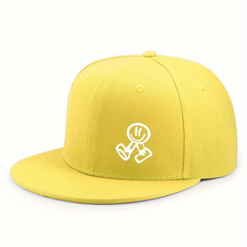 Hats for women in spring and summer, outdoor flat brimmed hats for men, hardtop breathable wide brimmed hip-hop hats, American s