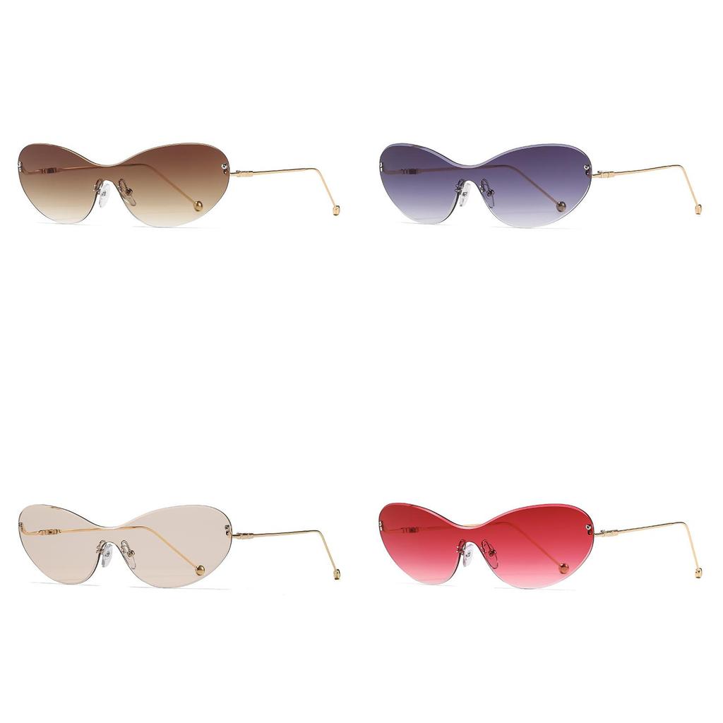 Minimalistyczne Okulary Przeciwsłoneczne w Kształcie Motyla Uv400 Na Podróż i Imprezy