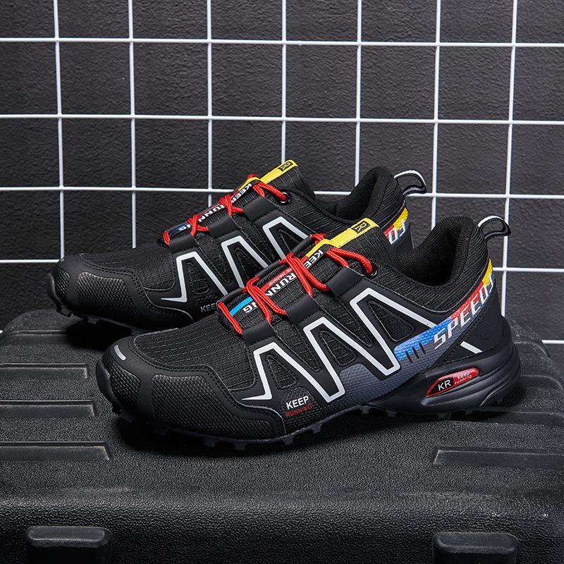 Camouflage shoes off-road running shoes outdoor leisure travel hiking shoes breathable large size hiking shoes